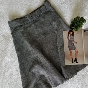 H&M | Grey Wool Skirt with Belt